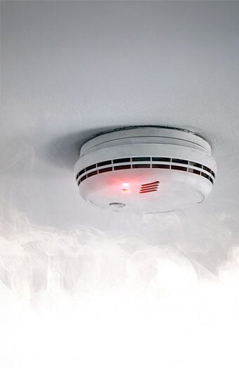 Smoke Alarm Being Installed